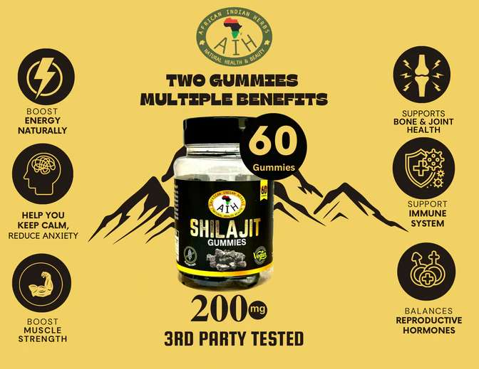 AIH Shilajit Gummies African Herbal Treasures