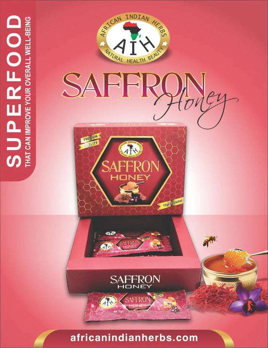 Buy African Herbal Treasures Organic Saffron Honey African Herbal Treasures